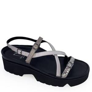 NEW THIERRY RABOTIN women's wave sandals in multi